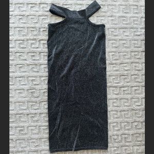 Zara Grey Glitter Dress